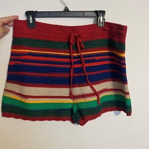 Ralph Lauren Multicolor Striped High Waist Shorts